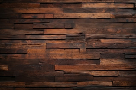 a wood wall with many rectangular piecesの素材