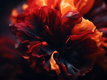 a close up of a flowerの素材