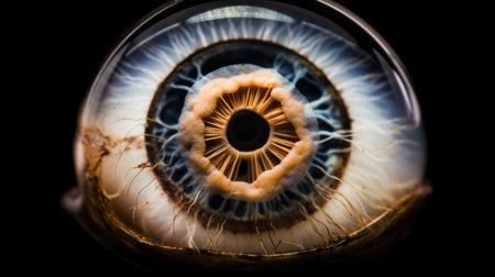 a close up of an eyeballの素材