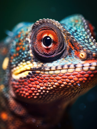 a close up of a lizardの素材