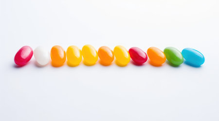 a row of jelly beansの素材