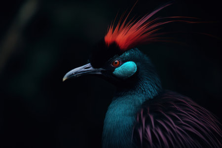 a close up of a birdの素材