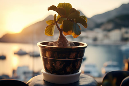 a plant in a potの素材