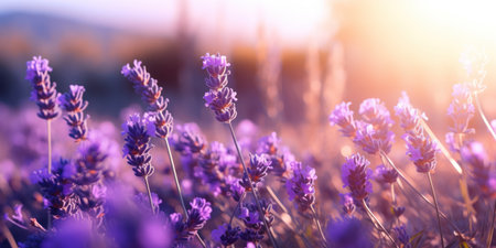 close up of purple flowersの素材