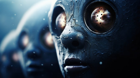 a close up of a faceの素材