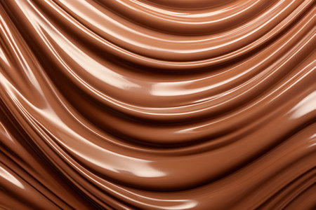 a close up of a chocolate swirlの素材
