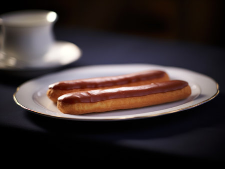 a plate of food on a tableの素材