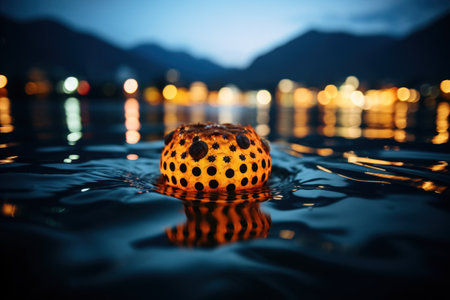 a ball in the waterの素材