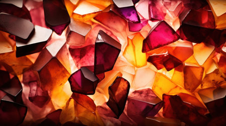 a group of colorful crystalsの素材