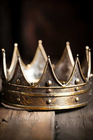 a close up of a crownの素材