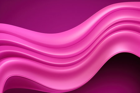 a pink wavy fabric on a purple backgroundの素材