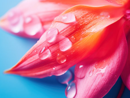 a close up of a flower petalの素材
