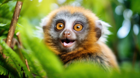 a close up of an animalの素材