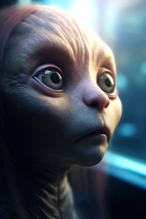 a close up of a creatureの素材