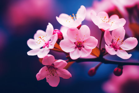 a close up of pink flowersの素材