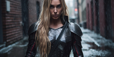 a woman in a garmentの素材