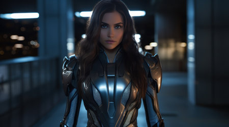 a woman in a garmentの素材