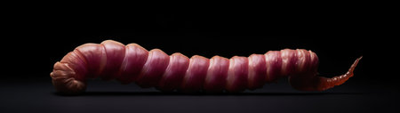 a close up of a wormの素材