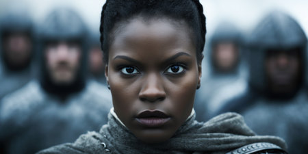 a close up of a womanの素材