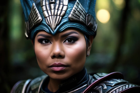 a woman in a garmentの素材