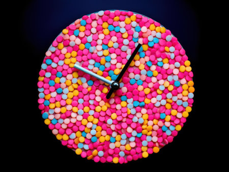 a clock made of candyの素材