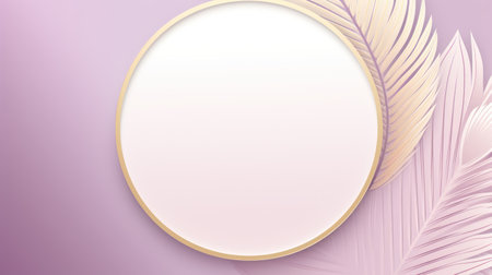 a white circle with a gold borderの素材