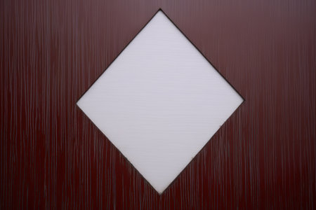 a white square in a red surfaceの素材