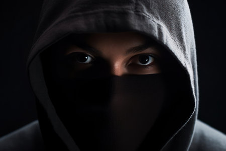 a person wearing a hoodの素材