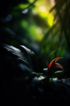 a close up of a plantの素材