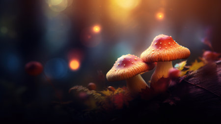 a close up of mushroomsの素材