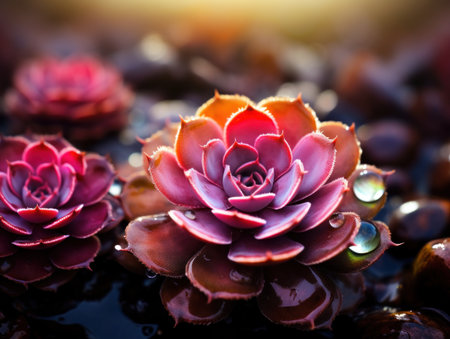 a close up of a flowerの素材