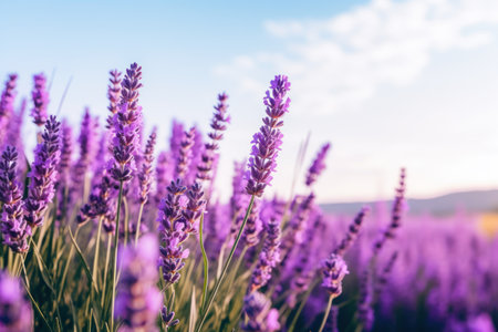 a close up of purple flowersの素材