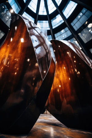 a sculpture in a buildingの素材
