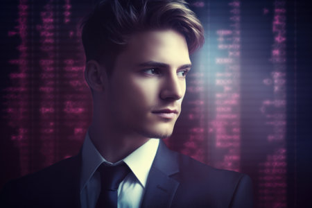 a man in a suitの素材