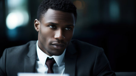 a man in a suit and tieの素材