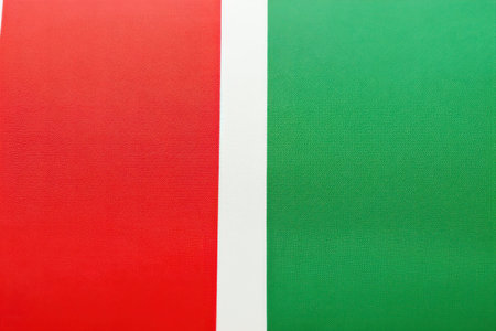 a red and green flagの素材
