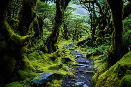 a path through a forestの素材