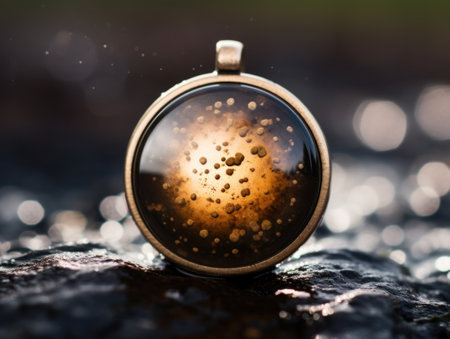 a round object with a round object in the middleの素材