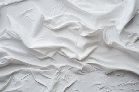 a white fabric with wrinkleの素材