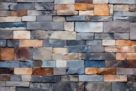 a close up of a brick wallの素材