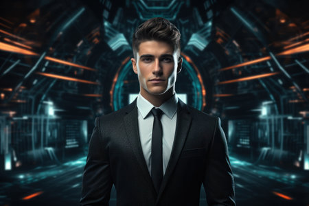 a man in a suitの素材