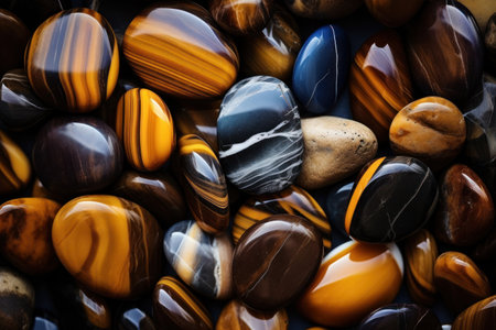 a group of colorful stonesの素材