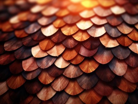 a close up of a roofの素材