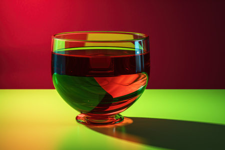 a glass with liquid in itの素材