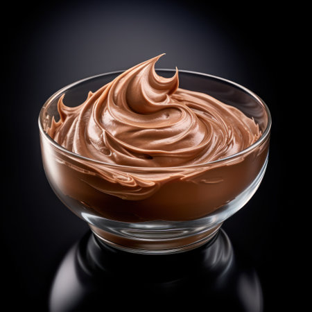a bowl of chocolate spreadの素材