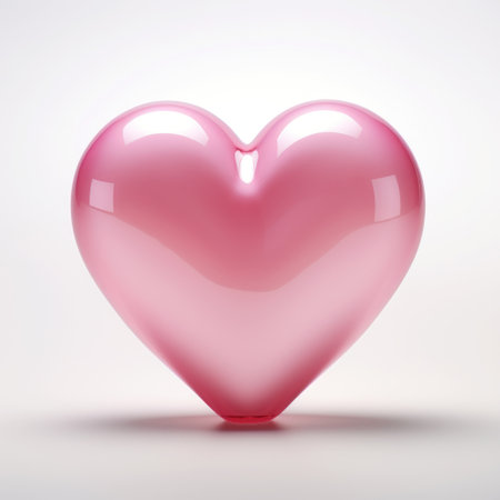a pink heart shaped objectの素材