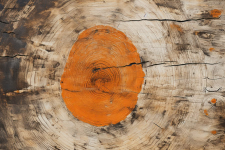 a close up of a tree stumpの素材