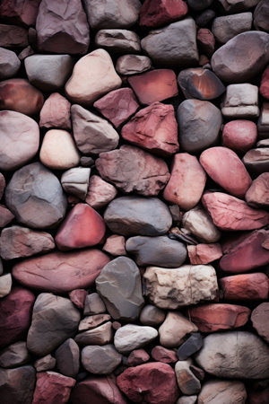 a group of rocks in different colorsの素材