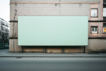 a large billboard on a buildingの素材