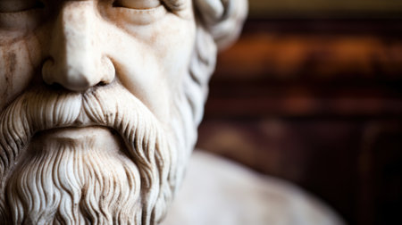 a close up of a statueの素材